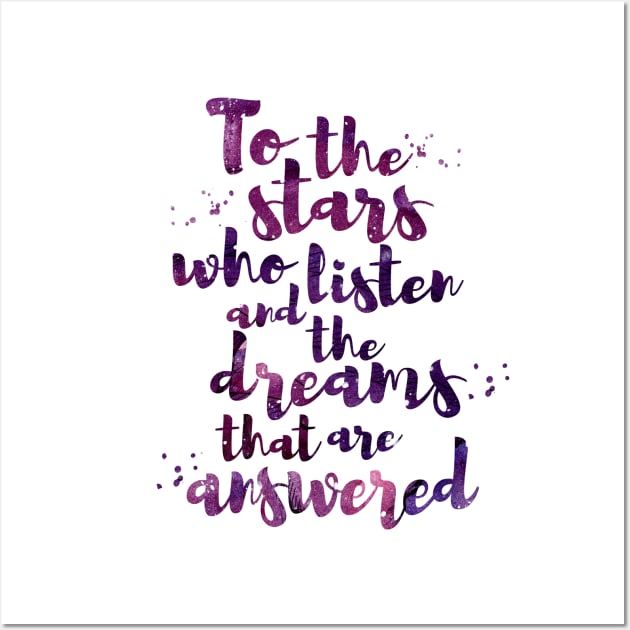 To the stars who listen Wall Art by dorothyreads